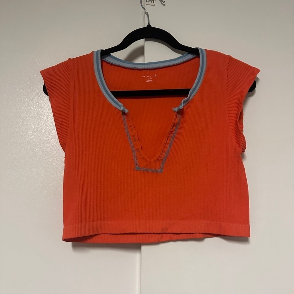 Urban Outfitters out from under Orange ribbed cropped Tank Size XL